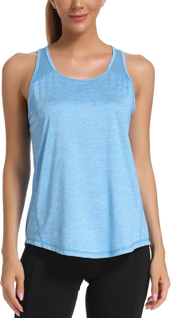 Workout Tank Tops Women Gym Sport Sleeveless Running Tops Yoga Shirts