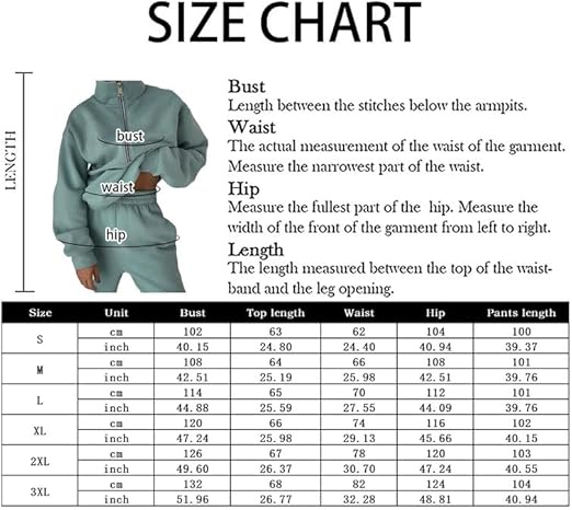 Tracksuit Womens Full Set Lounge Wear Sets 2 Piece Ladies Fleece Tracksuits Comfort Long Sleeve Activewear Zip Coat Tops Trousers Sets Fashion Casual Thermal Tracksuit Autumn Winter