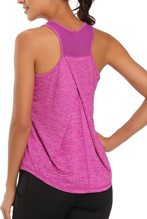 Workout Tank Tops Women Gym Sport Sleeveless Running Tops Yoga Shirts