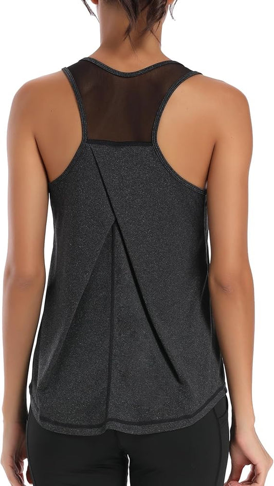 Workout Tank Tops Women Gym Sport Sleeveless Running Tops Yoga Shirts