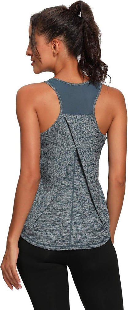 Workout Tank Tops Women Gym Sport Sleeveless Running Tops Yoga Shirts